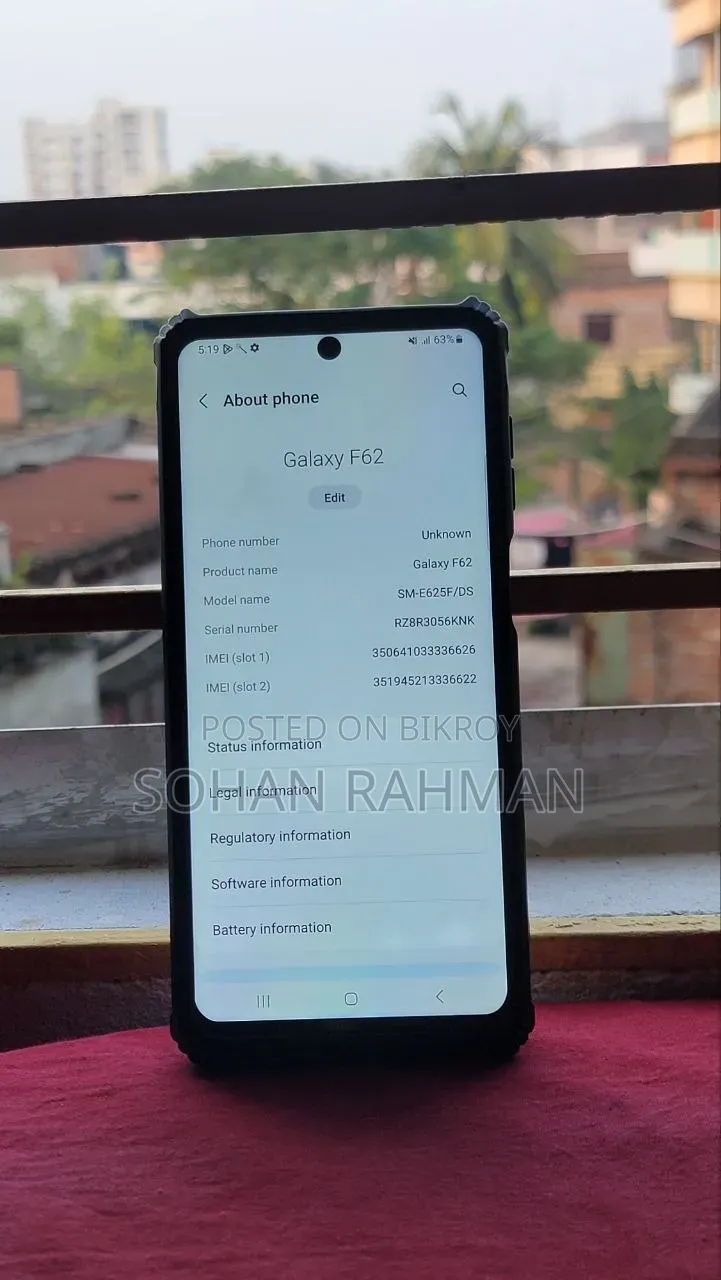 স্যামসাং গ্যালাক্সি এফ৬২ ১২৮ জিবি গ্রে