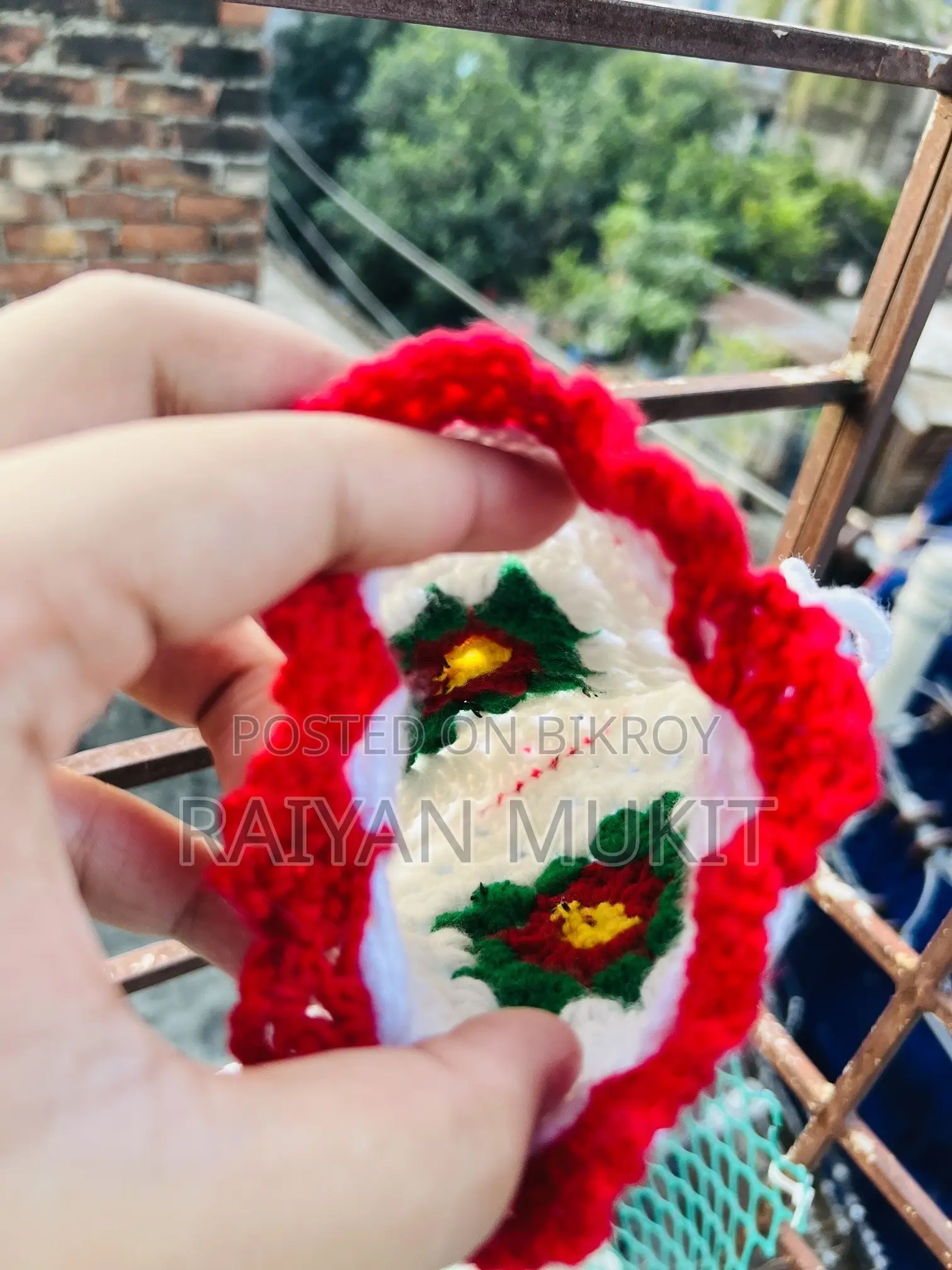 Hand Made Crochet Mini Pouch Bag