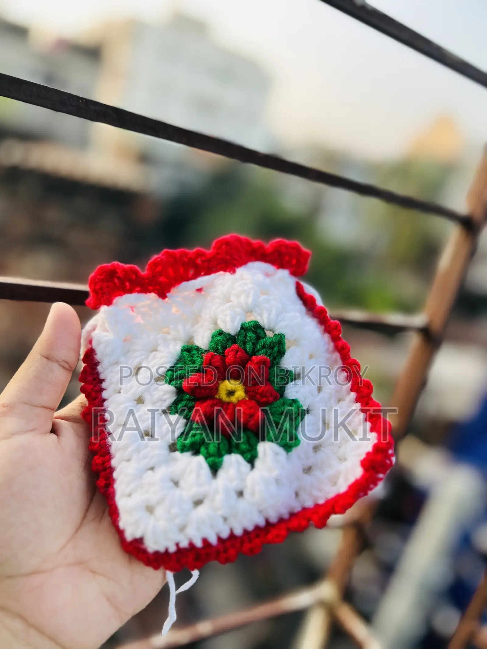 Hand Made Crochet Mini Pouch Bag