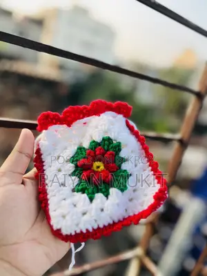 Hand Made Crochet Mini Pouch Bag