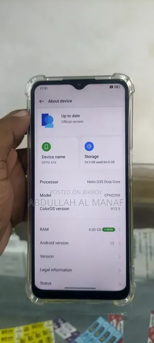 Oppo A16 64 GB Blue