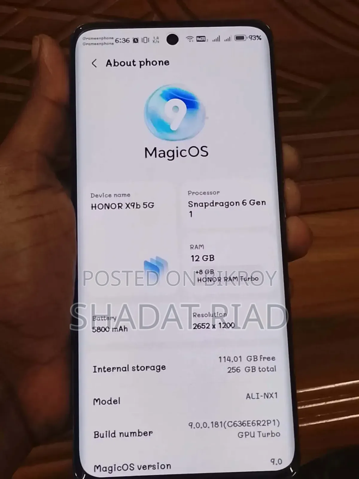 Honor X9b 5G 256 GB Green