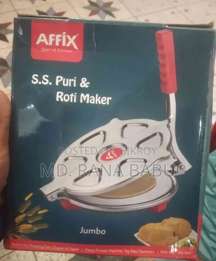 Affix S.S Puri and Roti Maker (manual)