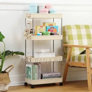 Wide Type High Capacity Multipurpose Trolly Rack 4 Layer