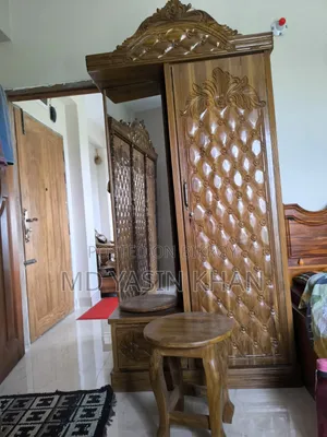 3-Door Almirah, Dressing Table, Dining Table