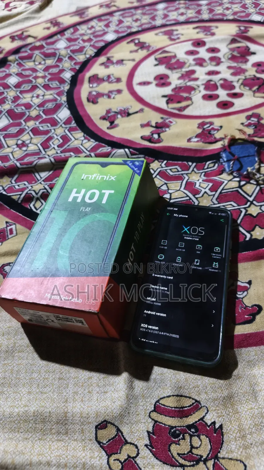 ইনফিনিক্স হট ১১ প্লে ৬৪ জিবি ব্লু