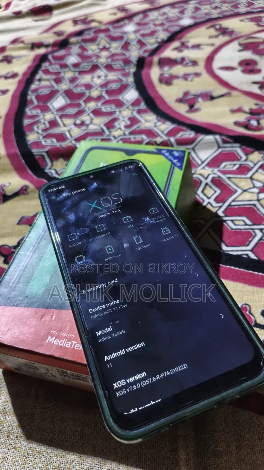 ইনফিনিক্স হট ১১ প্লে ৬৪ জিবি ব্লু