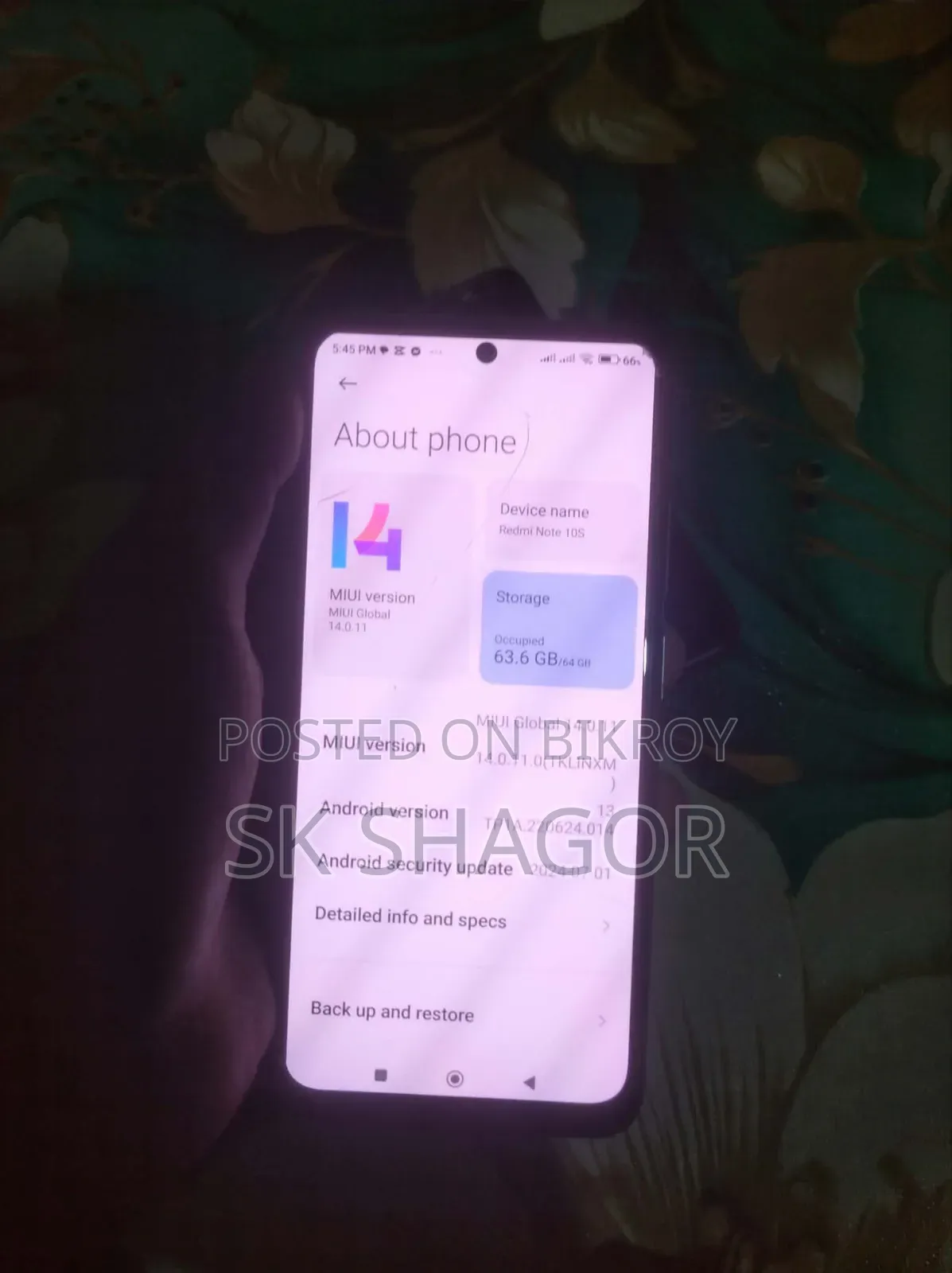 Xiaomi Redmi Note 10S 64 GB White