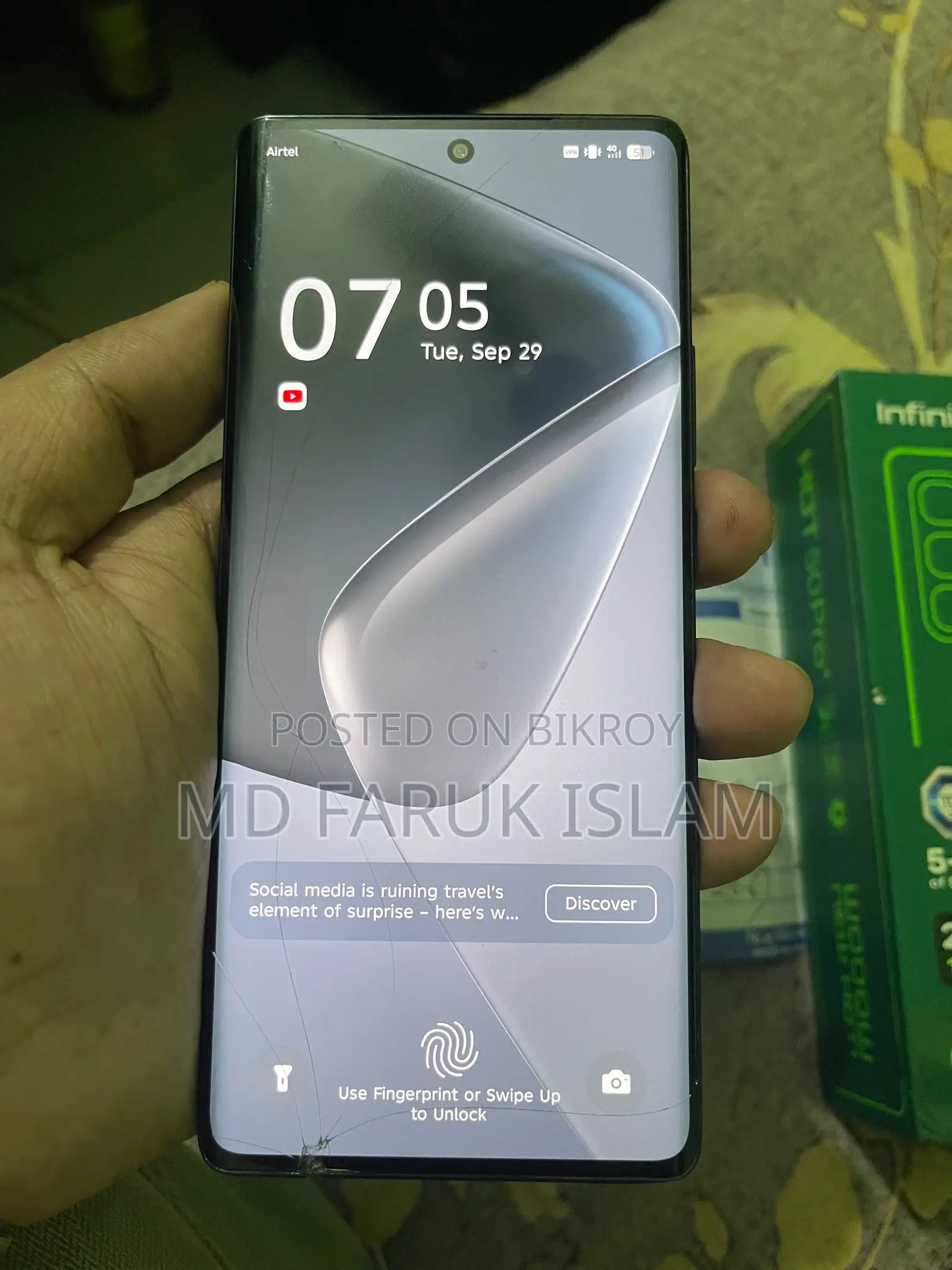 New Infinix Hot 60 Pro+ 256 GB Black