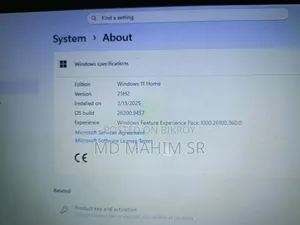 ল্যাপটপ ৮জিবি ইন্টেল কোর আই৩ এইচবিবি+এসএসডি ১টি