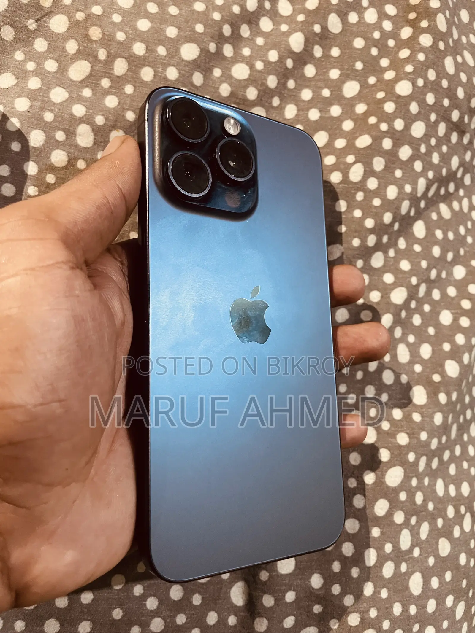অ্যাপল আইফোন ১৫ প্রো ম্যাক্স ২৫৬ জিবি নীল
