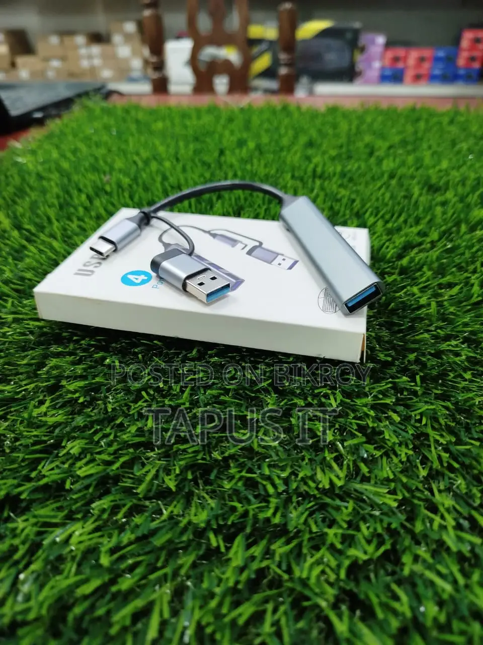 USB 3.0 Hub 4:1 and Type C Combo