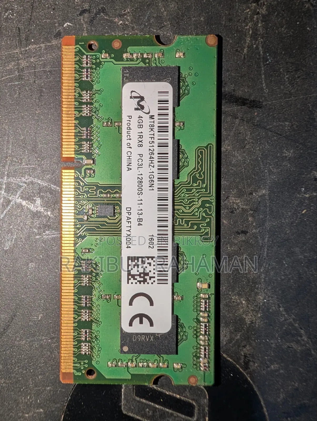 Laptop RAM DDR3L 12800S