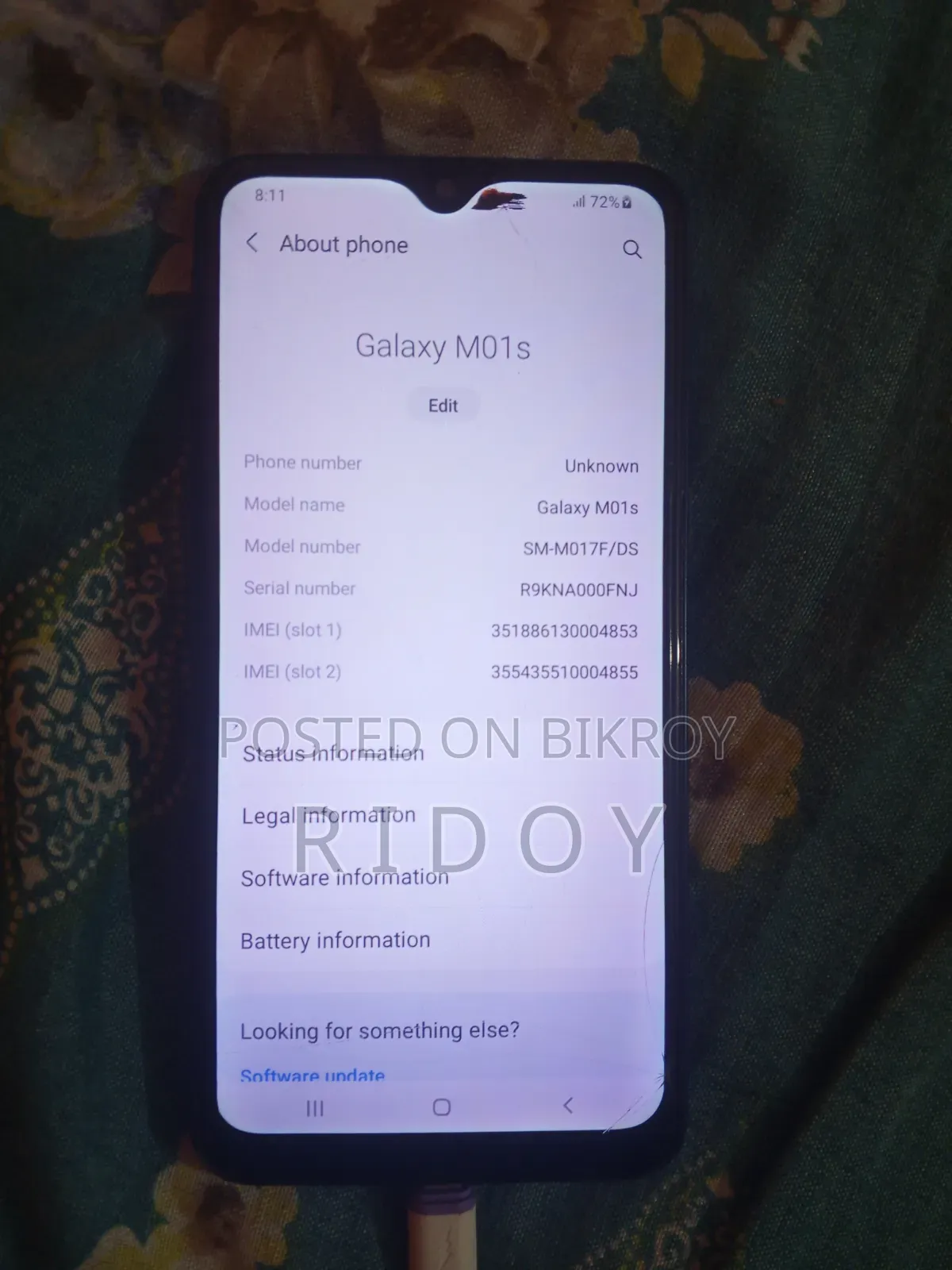 Samsung Galaxy M01s 32 GB Blue