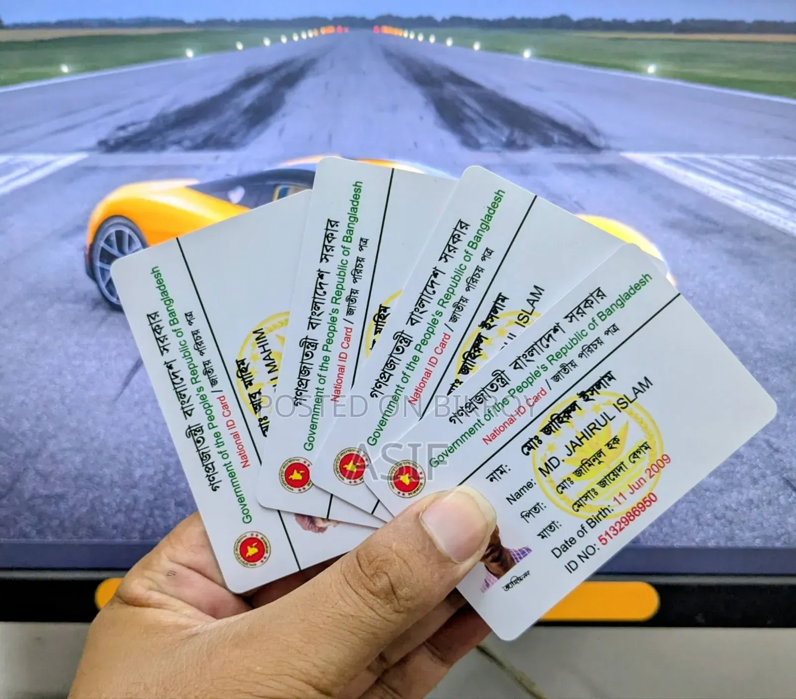 PVC NID Driving Licences Id Card