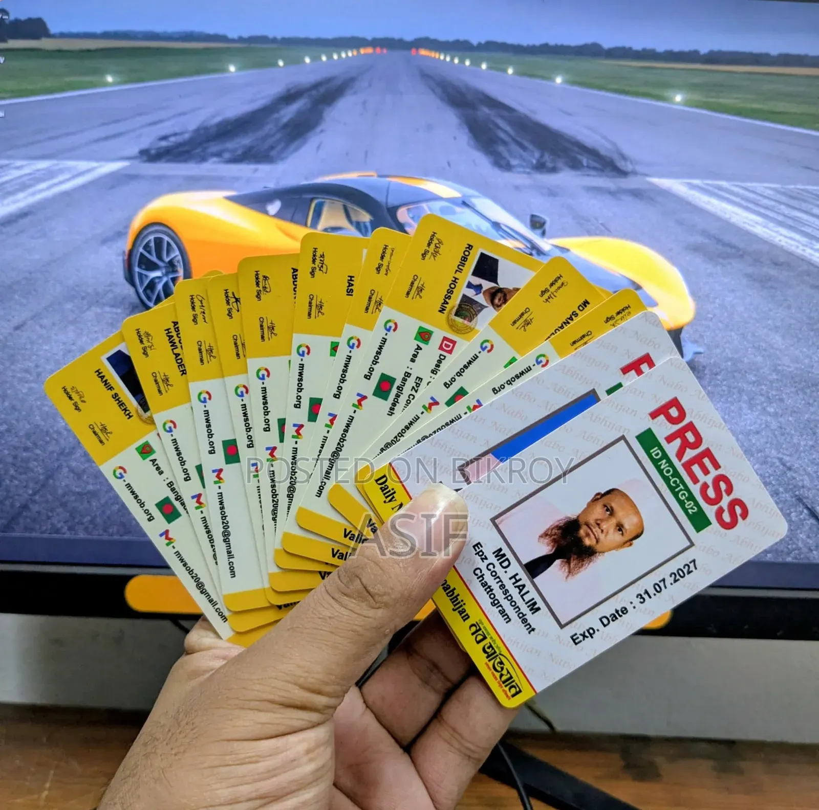 PVC NID Driving Licences Id Card