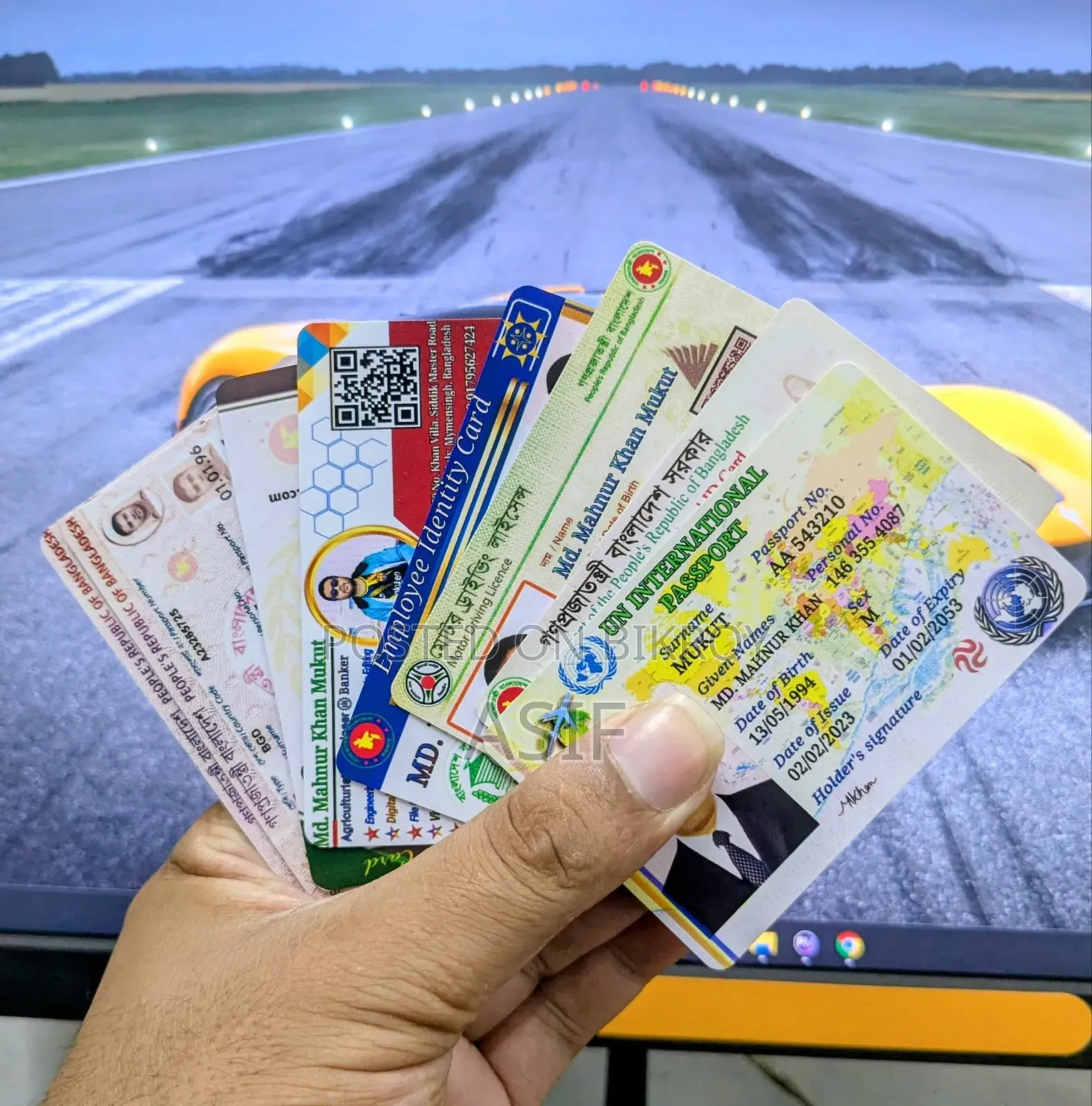 PVC NID Driving Licences Id Card