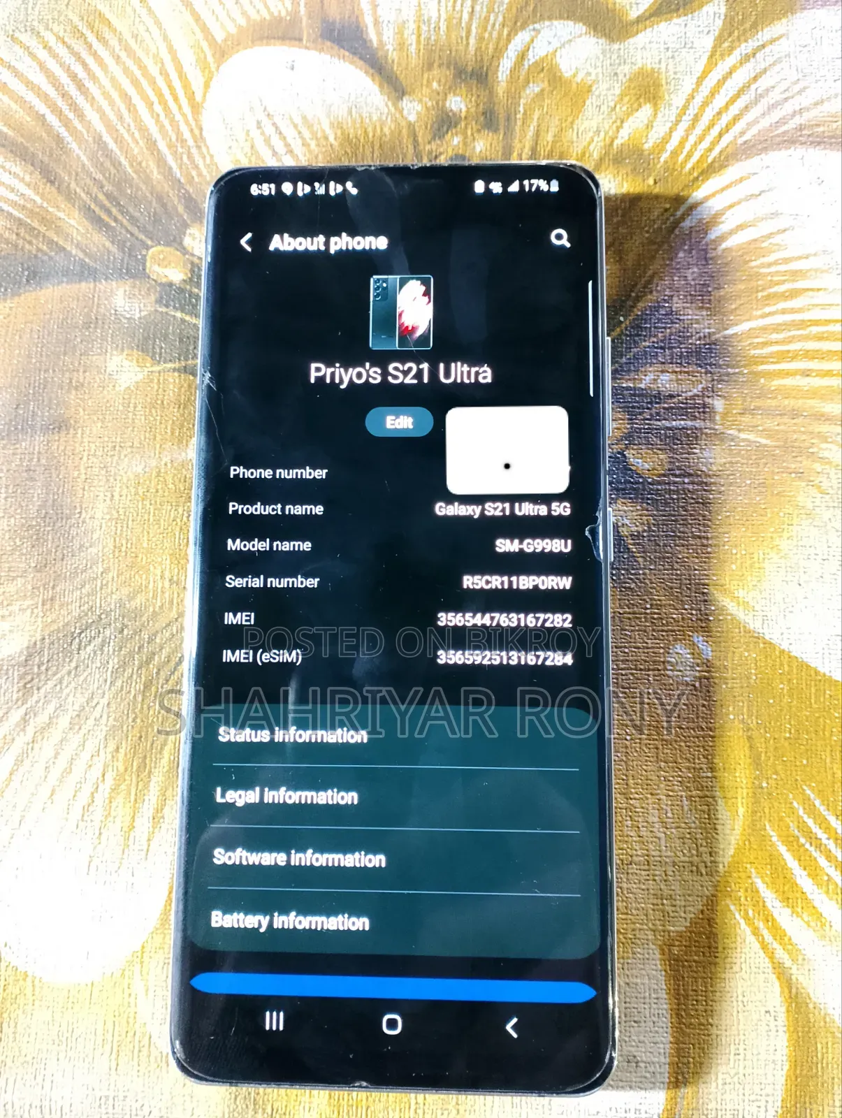 Samsung Galaxy S21 Ultra 5G 512 GB Silver