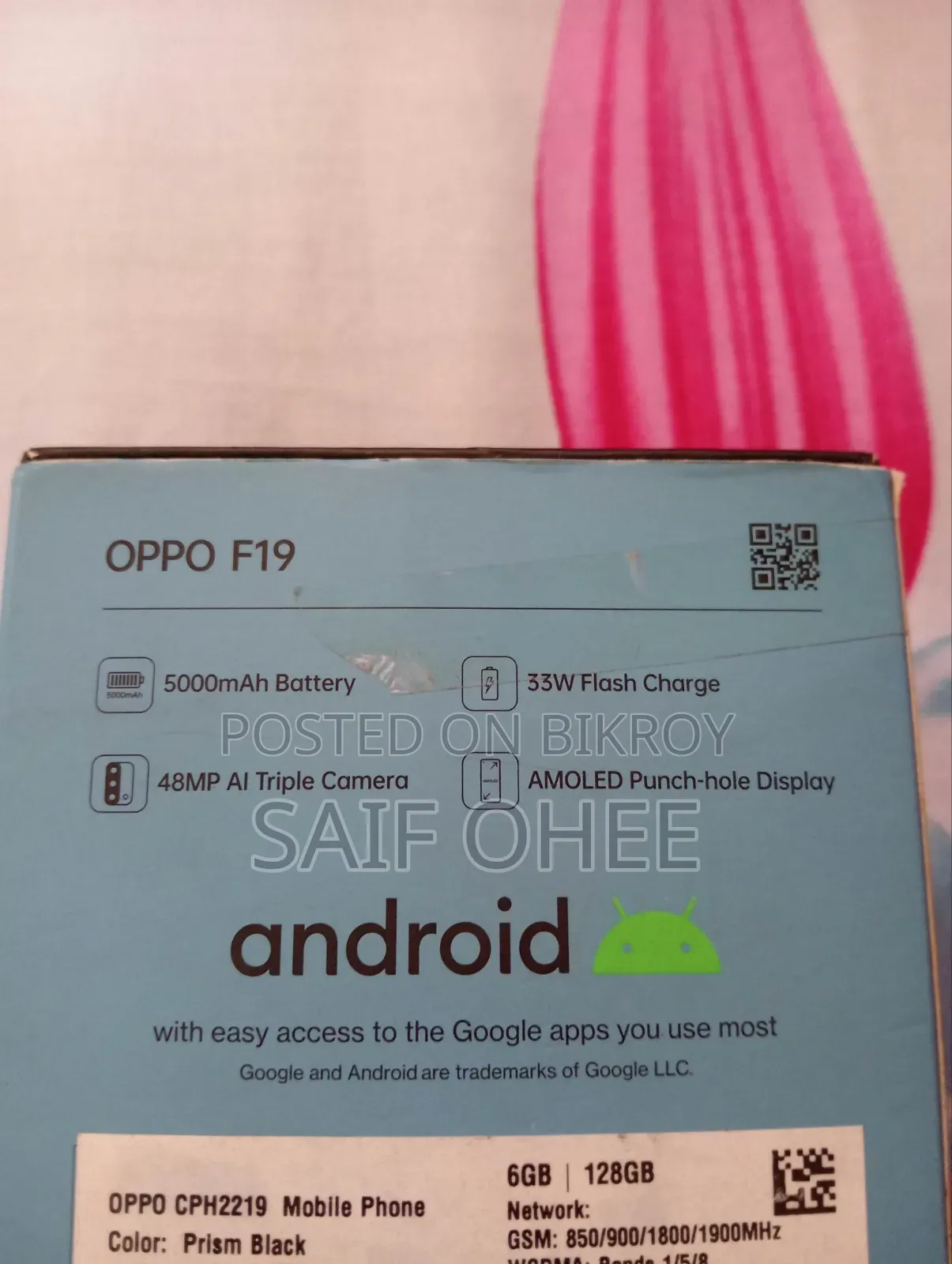 Oppo F19S 128 GB Black