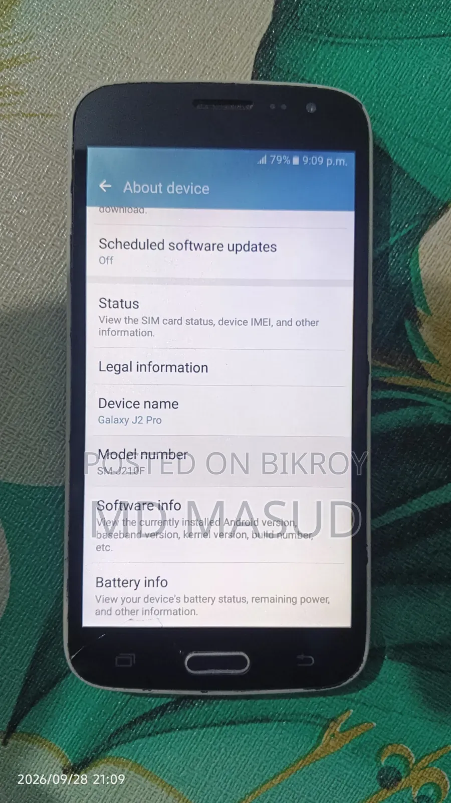 Samsung Galaxy J2 Pro 16 GB Blue