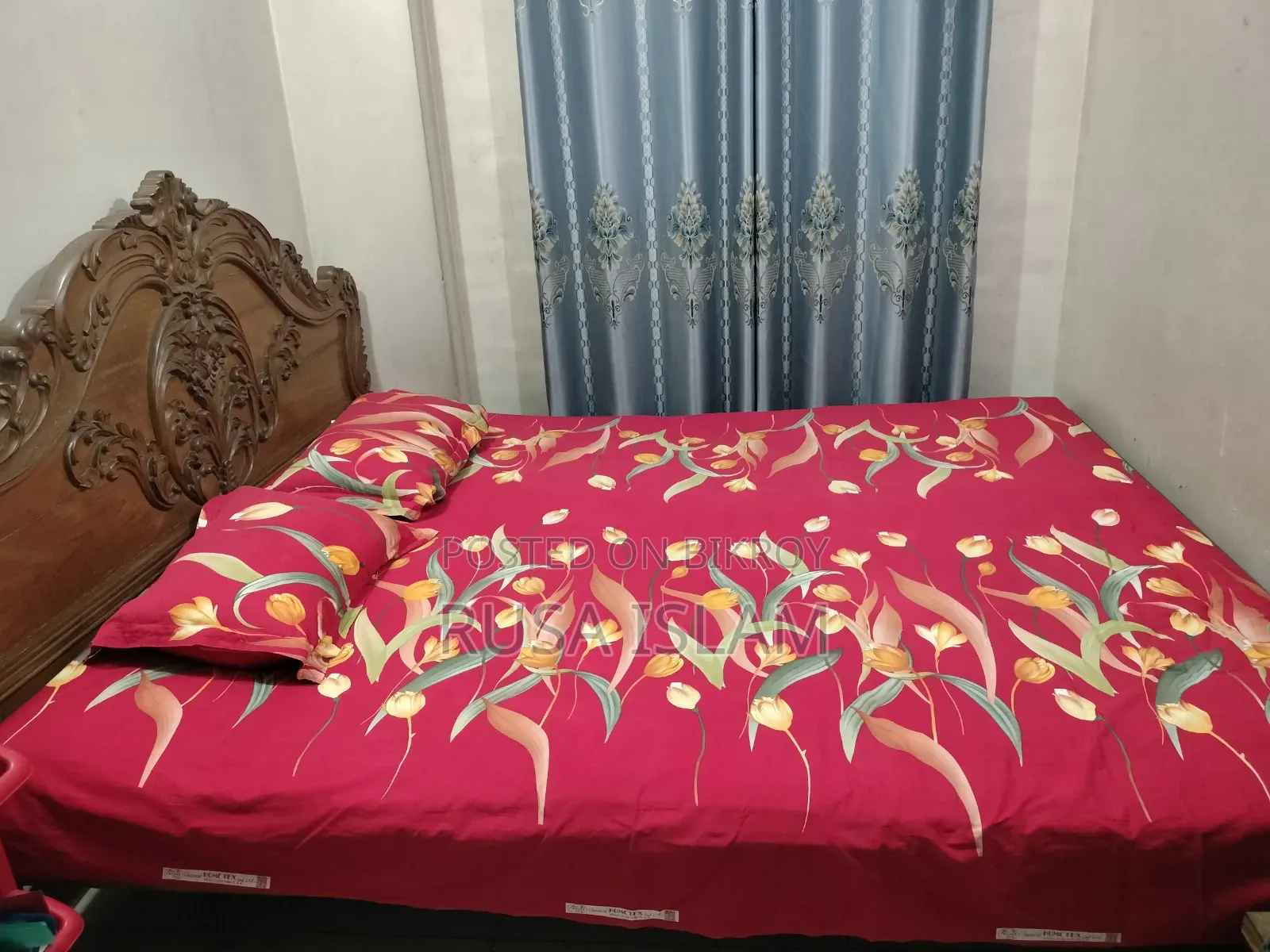 Original Teak Wood Royal Design Bed for Sale
