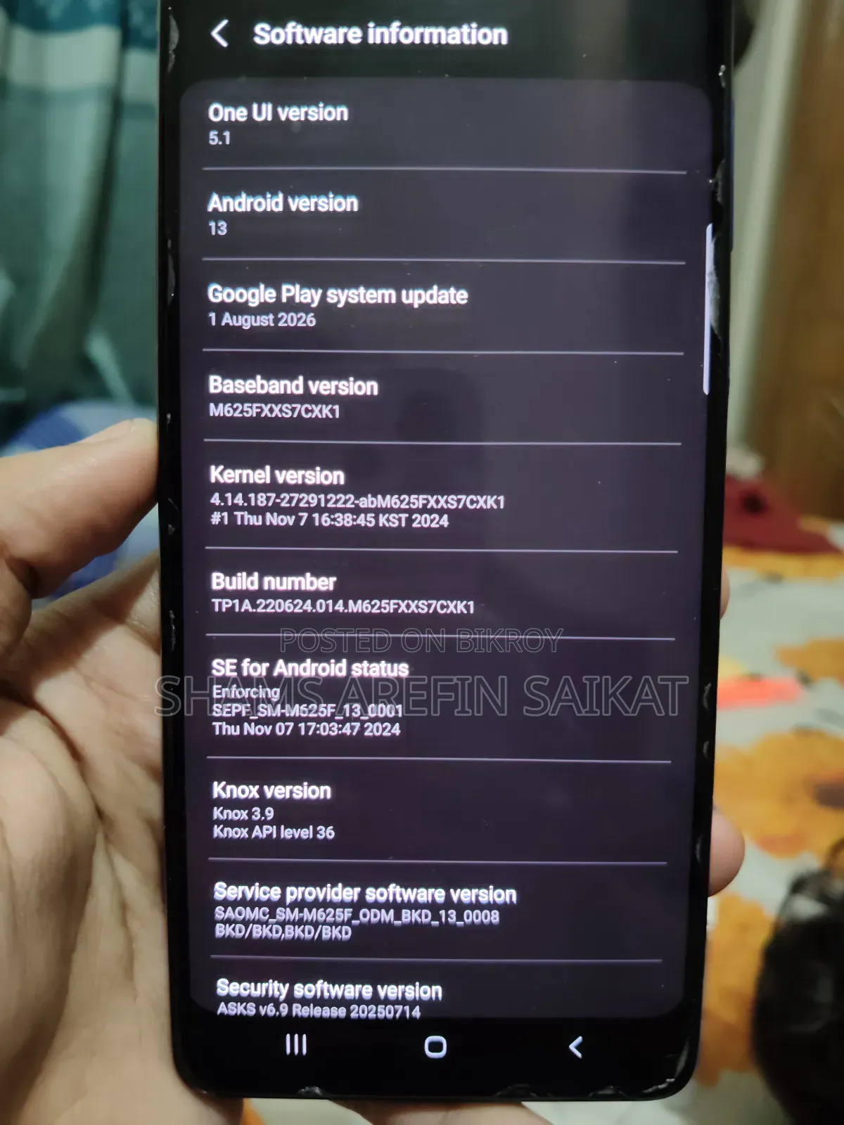 Samsung Galaxy M62 128 GB Blue