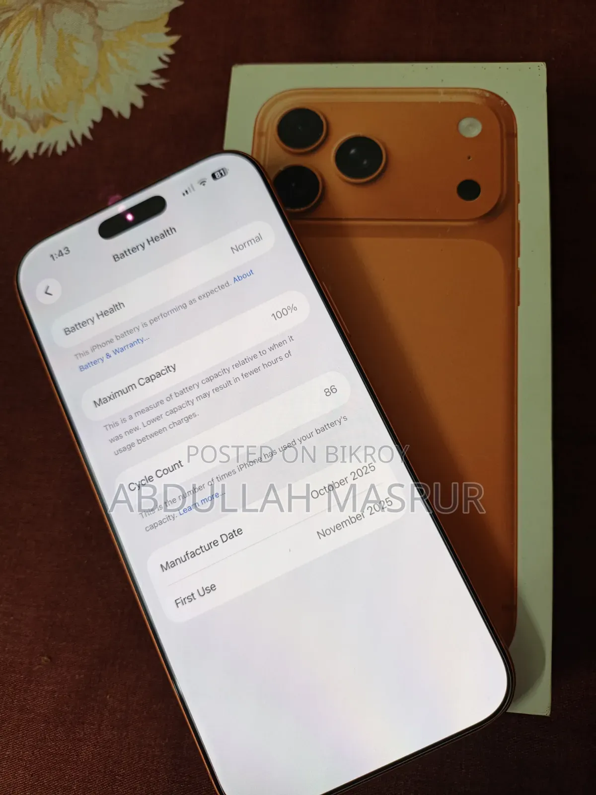 Apple iPhone 17 Pro Max 256 GB Orange