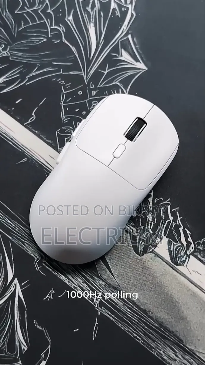 EWEADN E9 Tri-Mode Wireless Gaming Mouse(White)