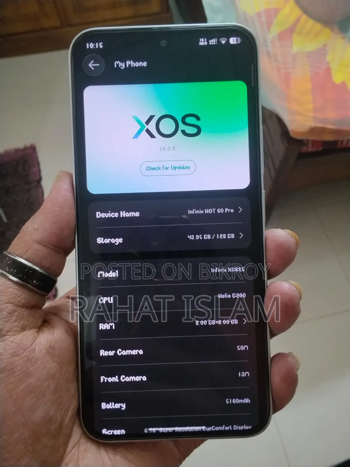 Infinix Hot 60 Pro 128 GB White