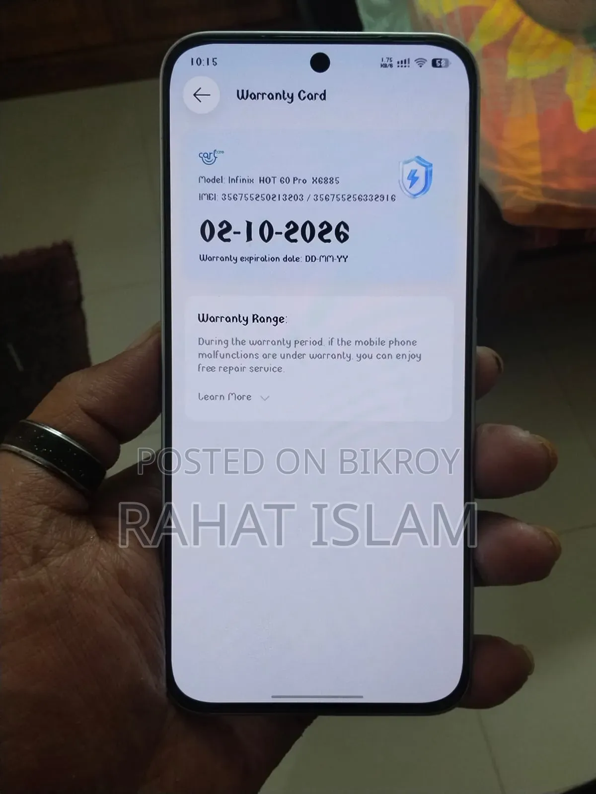 Infinix Hot 60 Pro 128 GB White