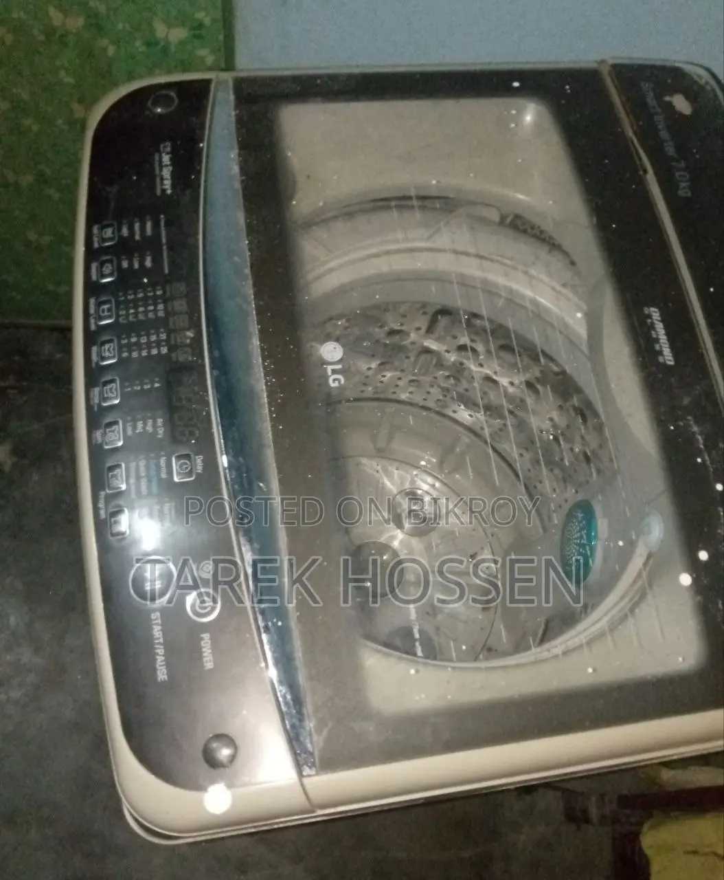 স্মার্ট ইনভার্টার এলজি ৭.৫ কেজি ফুল-অটোমেটিক ওয়াশিং মেশিন