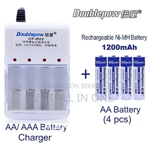 DP 4 Slot Rechargeable AA AAA Battery Charger