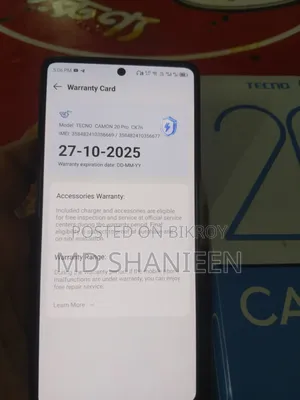 Tecno Camon 20 Pro 256 GB Black