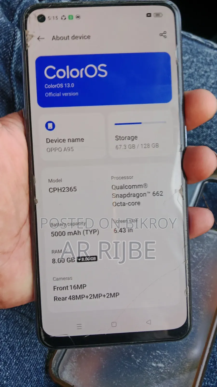 Oppo A95 128 GB Blue