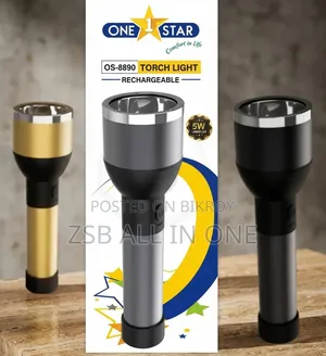 One Stars Torch Light Os-8860 Rechargeable Voltage : 100v to 250 V