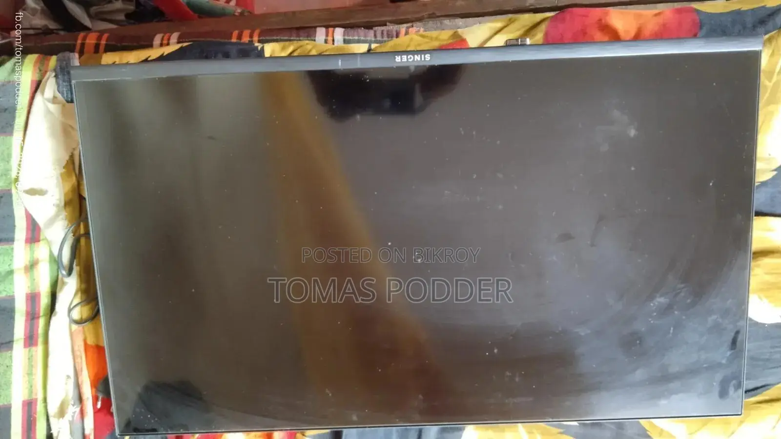TV with Damaged Panel