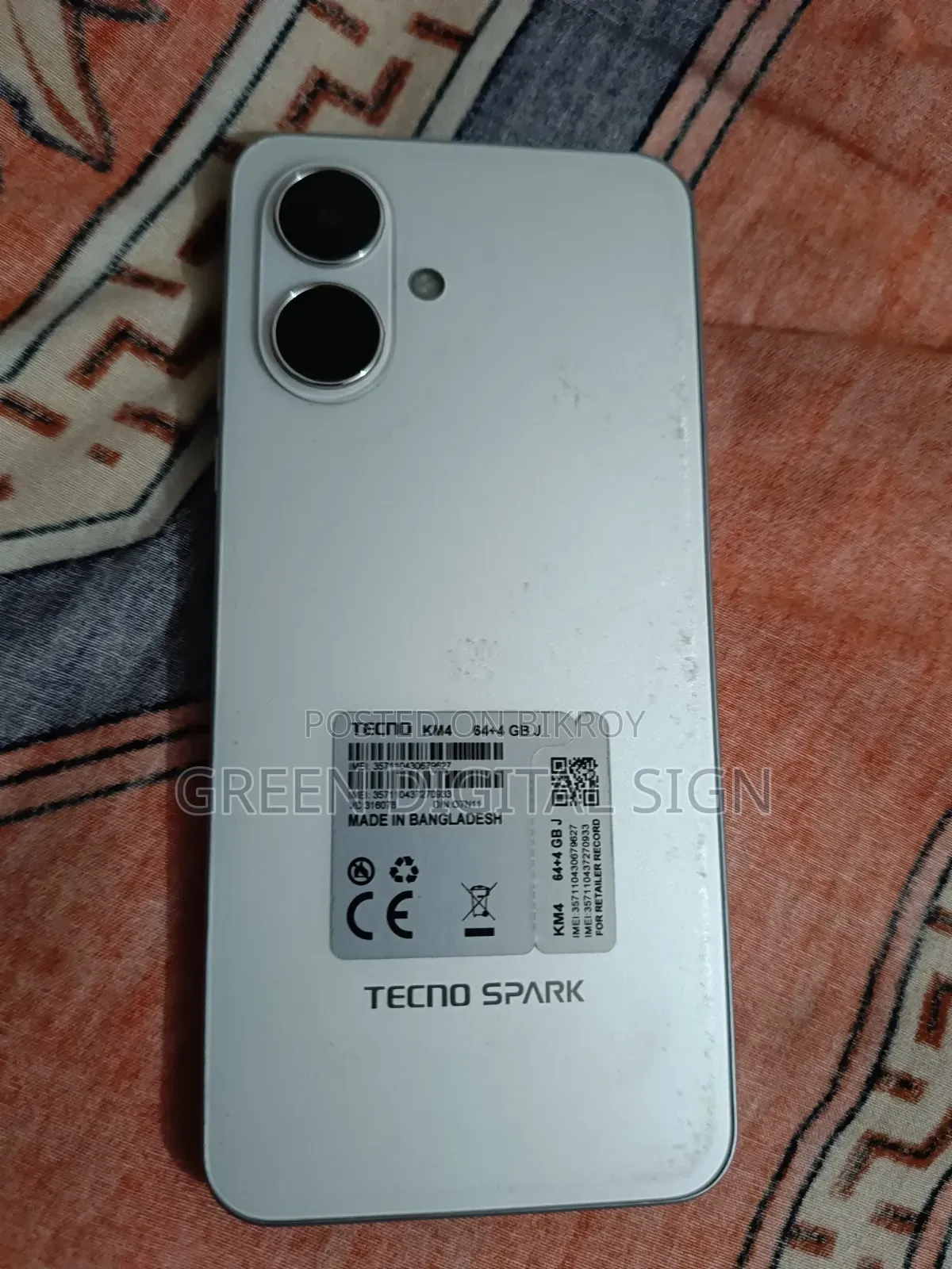 টেকনো স্পার্ক গো ৬৪ জিবি সাদা