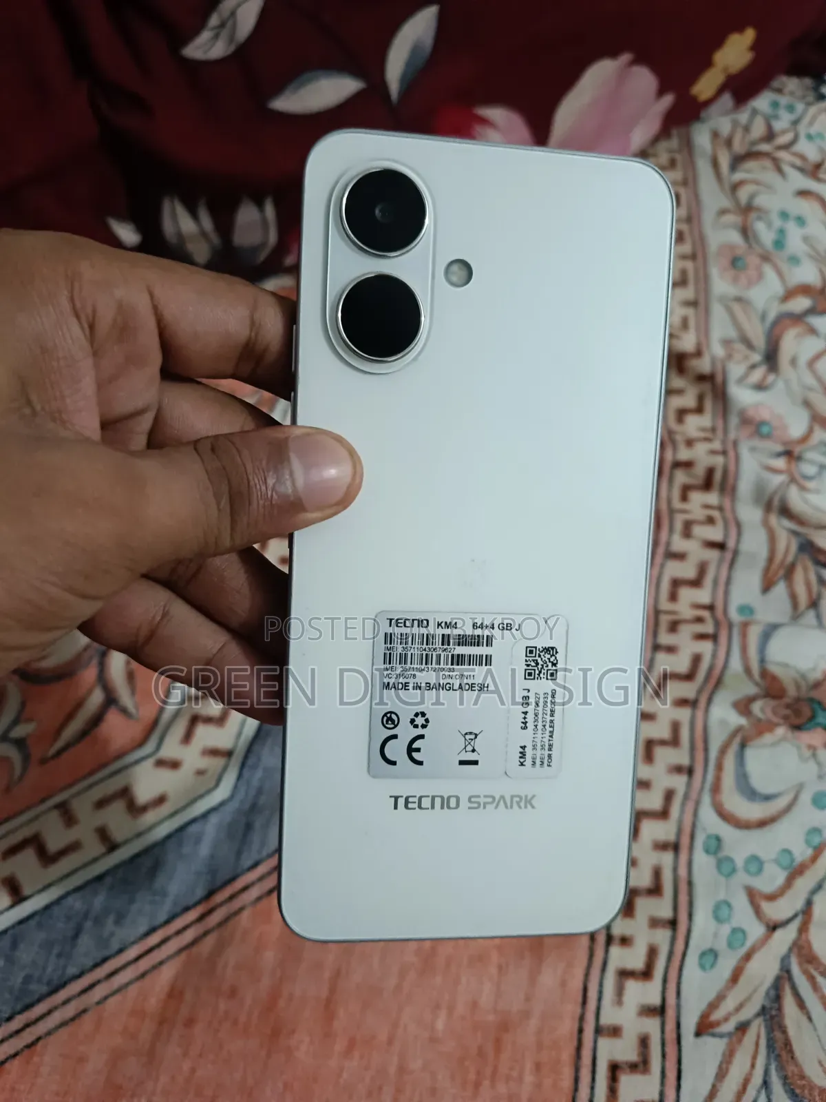টেকনো স্পার্ক গো ৬৪ জিবি সাদা