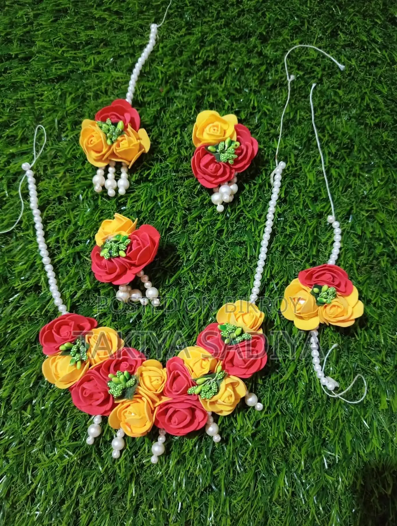 Gaye Holud Flower Jewelry * For Turmeric Program
