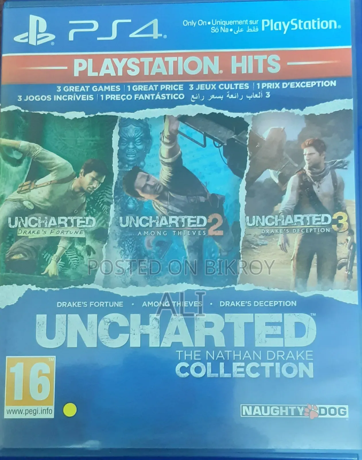 Uncharted 1, 2 3 Collection PS5 Disc – 3 Games in 1