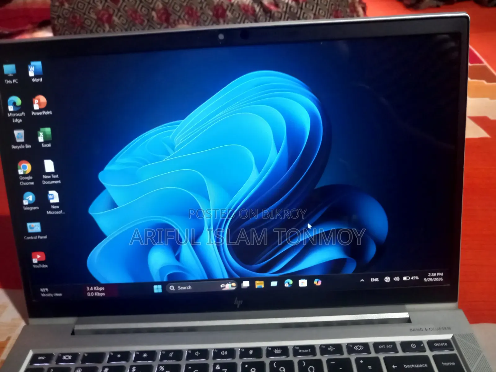 Laptop HP EliteBook 840 G7 8GB Intel Core i5 SSD 256GB