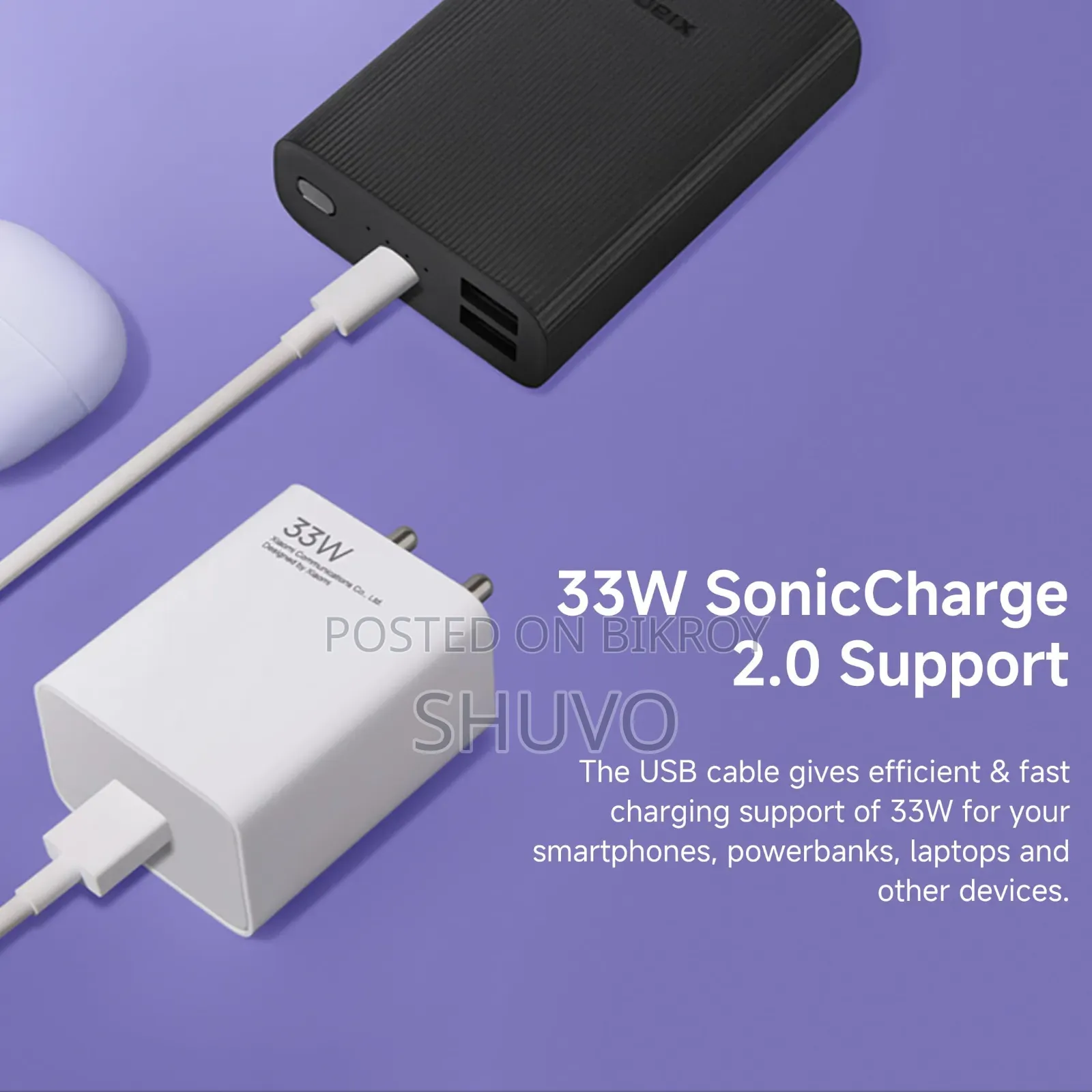 Original Xiaomi 33watt Turbo Charger
