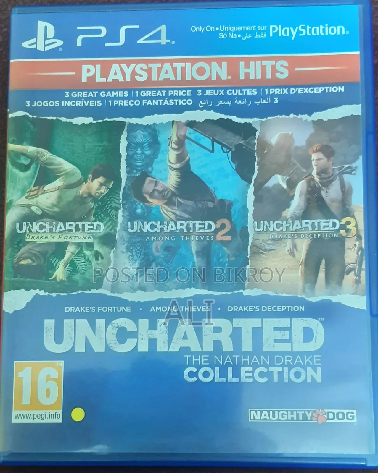 Uncharted 1, 2 3 Collection PS5 Disc – 3 Games in 1