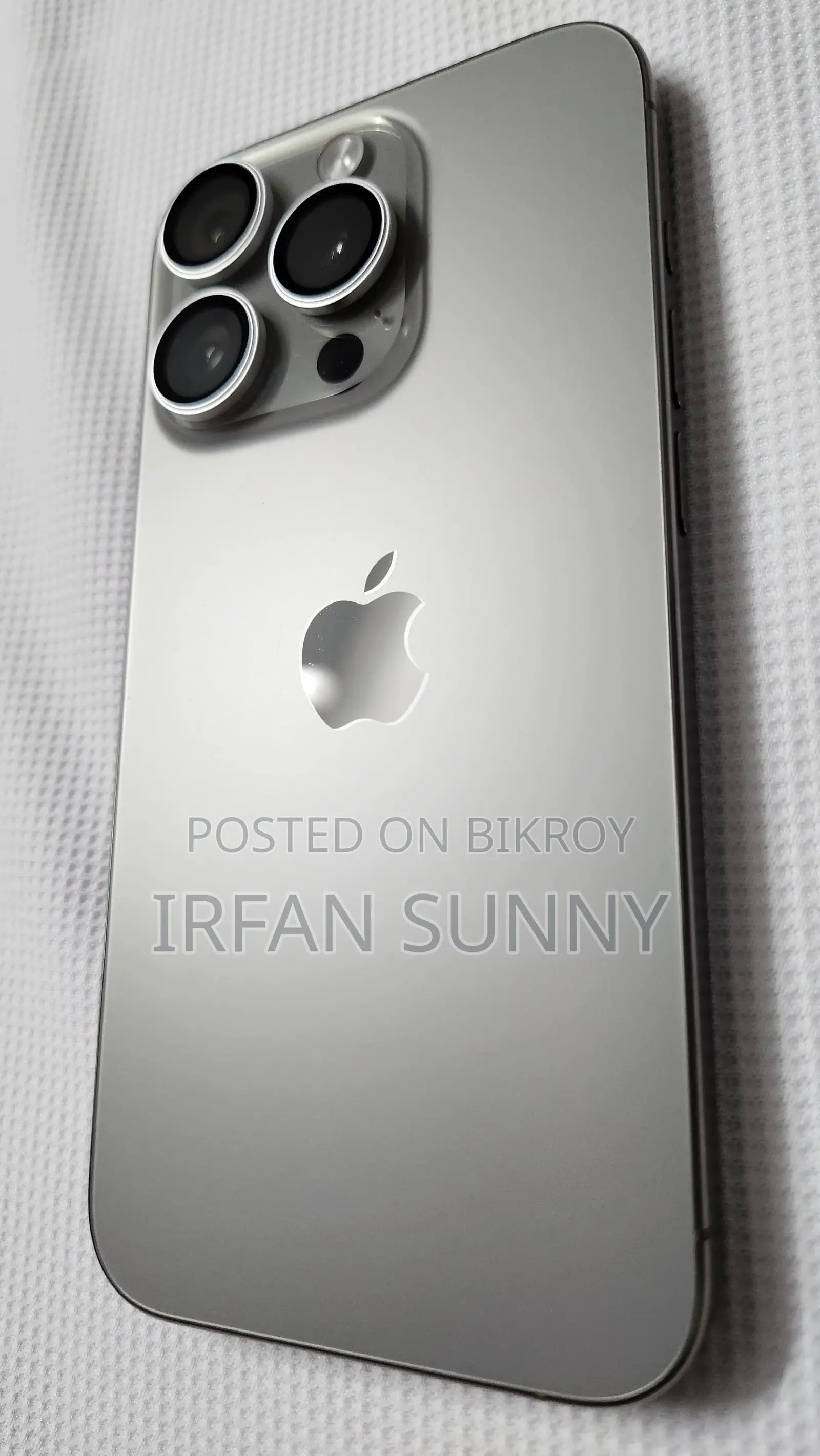 অ্যাপল আইফোন ১৫ প্রো ২৫৬ জিবি সিলভার