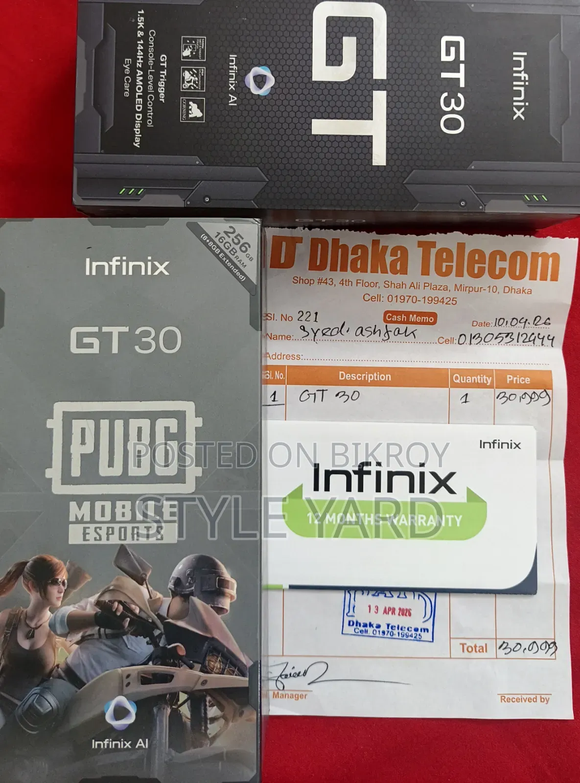 Infinix GT 30 5G 256 GB Green