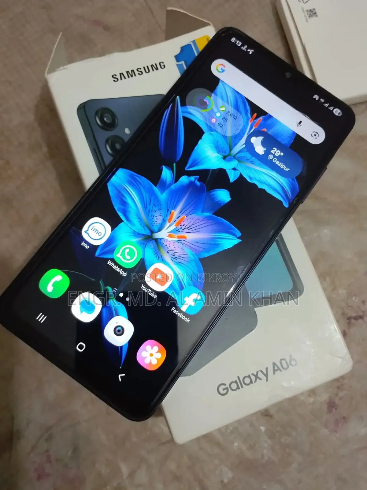স্যামসাং গ্যালাক্সি এ০৬ ৬৪ জিবি ব্ল্যাক