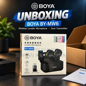 BOYA BY-MW6 লাভালিয়ার ওয়্যারলেস মাইক্রোফোন (আসল ভ্যারিয়েন্ট)