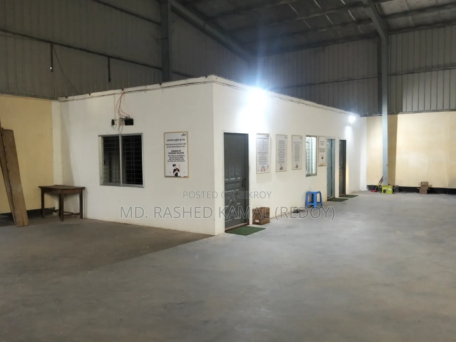 12,500 square feet ready shed available for rent
