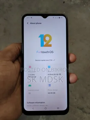 Vivo Y16 64 GB Black