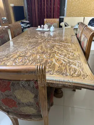 ৮ সিটের সেগুন কাঠের ডাইনিং টেবিল